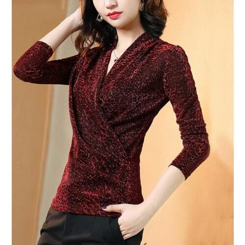 Леопардовые блузки TUOMENGKE China At AliExpress