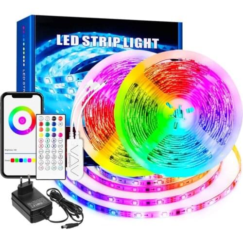 Tuya Smart LED Light With RGB Light Strip With Music Mode, DC12V TV Back Ground Bedroom Living Room Decoration