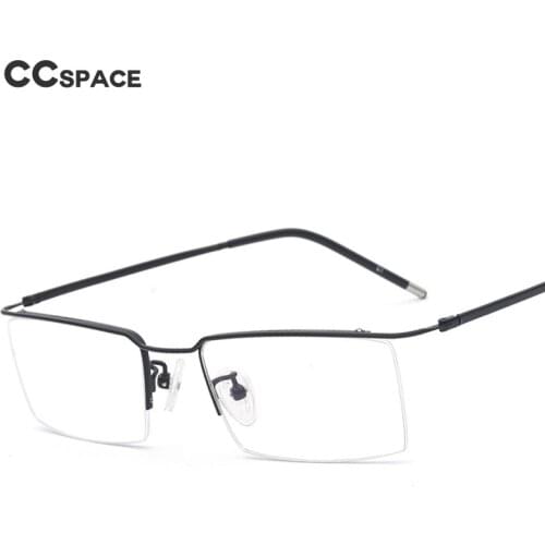 49540 Half Frame Titanium Alloy Optical Frames Men Women Ultralight Fashion Computer Glasses