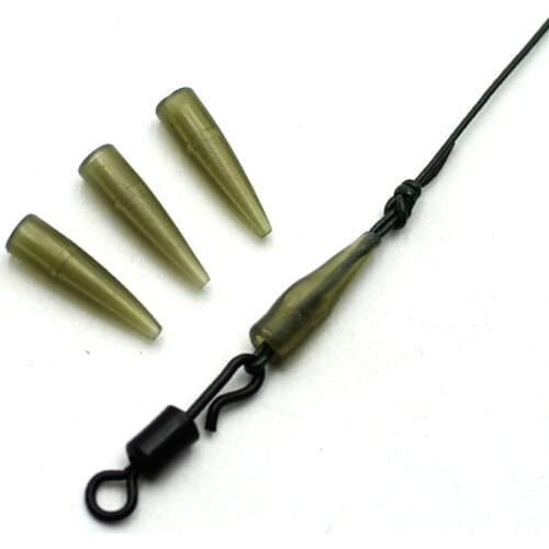 50pcs Carp Fishing Accessories Mini Anti Tangle Sleeves Carp Line Aligner For Tied Carp Rigs Kicker Carp Swivel Fishing Tackle