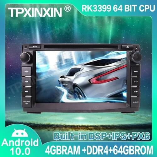 4+64G Android 10 For KIA VENGA CEED 2009-2017 Car GPS Navigation Radio Player Car Multimedia Player Head Unit Tape Recorder IPS