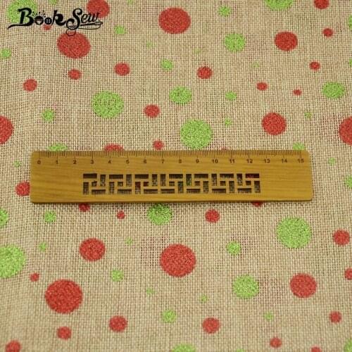 Booksew Christmas Imitation Linen Fabric Textile Patchwork Sewing Dots Quilting Meter 50X150cm Por Metro Tissue Tecido Curtain