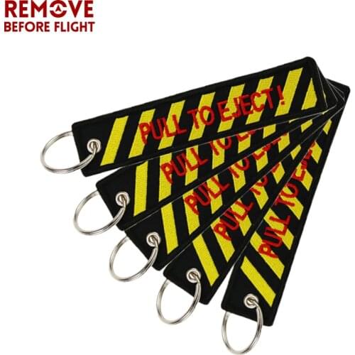 Striped Keychain Pull To Eject Embroidery Pop Key Chain llaveros Bijoux Key Ring for chaveiro de carro Motorcycle and Car 5 PCS