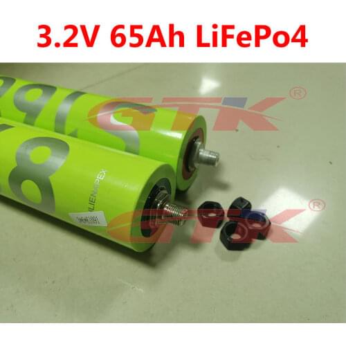 Cylindrical 60280 Lifepo4 3.2v 65Ah 3C-5C rate for diy 12v 24v power tools trike motorcycle 60ah Battery