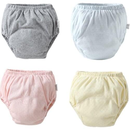 Baby Training Pants Leakproof Washable Waterproof Cotton Infant Toddler Diapers Children Underwear Nappy Breathable Crotch