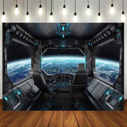 Spaceship Interior Background Futuristic Science Photography Backdrops Cabin Astronomy Universe Galaxy Outer Space Station