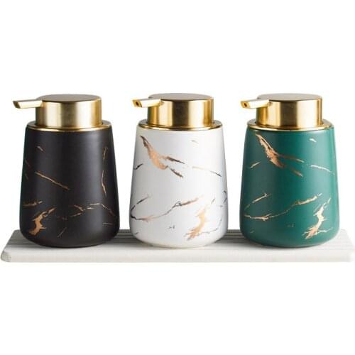 Ceramic Lotion Bottle hu fa su ping fen zhuang ping Hand Sanitizer Upscale Hotel Supplies Shampoo Bottle mu yu lu ping