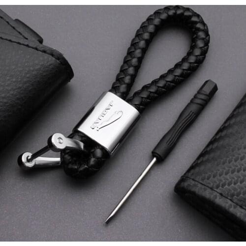 Leather Car Styling Keychain Key Rings For Jaguar XF XE XJ F-Pace X-Type S-Type F-Type E-Pace I-PACE XK Car Interior Accessories