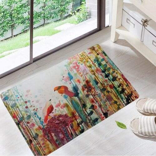 Colorful watercolor painting Floor Doormats Living Rooms Anti-slip Carpet for Home Balcony Bedroom Kitchen Rug Entrance Door Mat