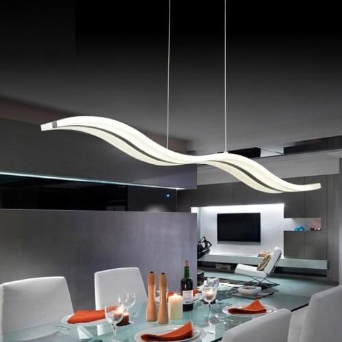 Creative Acrylic Wave LED Chandelier Restaurant Bedroom Study Aisle Chandelier Office & Commercial Place Lighting fixtures