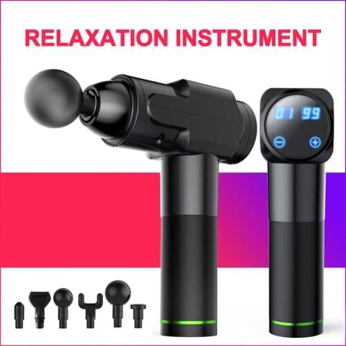 Muscle Massage Gun Fine Craft Heads Hand-held Deep Tissue Muscle Relaxation Relieve Pain Health Massage Fitness Equipment