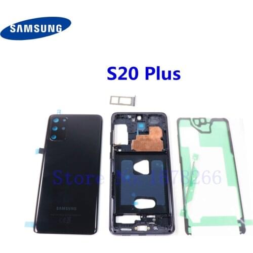 SAMSUNG Galaxy S20 Plus G985 G985F G985B/DS Full Housing Battery Door Back Glass Cover Panel Case S20+ Middle Frame