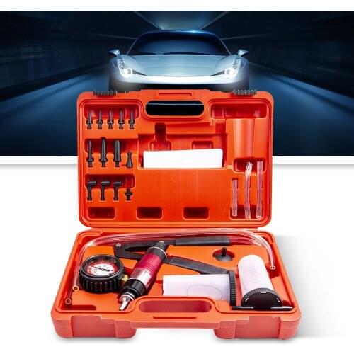 Hand Held Vacuum Pump Brake Bleeder Set Bleed Tester Tool Kit Car Bike