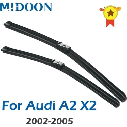 MIDOON Wiper Blades for Audi A2 X2 Fit Side Pin Arms 2002 20003 2004 2005