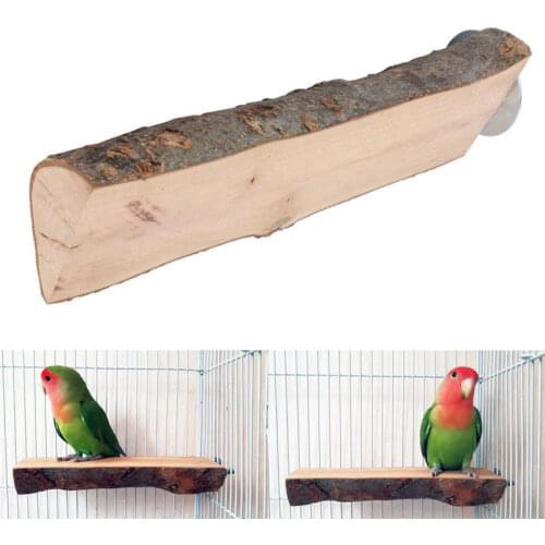Parrot Standing Platform Natural Wood Parrot Perch Stick Bird Standing Playground