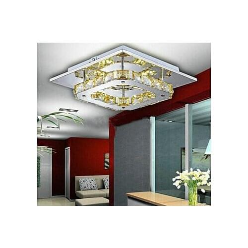 LED Crystal Flush Mount New arrival LED 12W Crystal Chandelier large in stock for aisle/ hallway/living room lamps