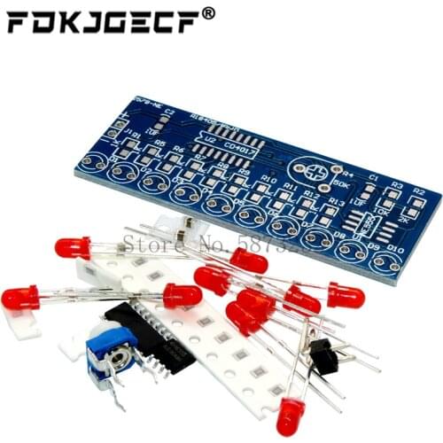 NE555 CD4017 Running LED Flow Light Electronic Production Suite Control Board Module Capacitor Oscillator Clock Siganal DIY Kit
