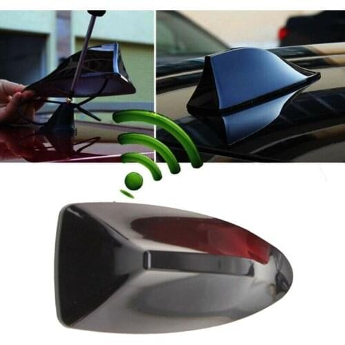 Universal Car Shark Fin Roof Antenna Auto Radio FM/AM Decorate Aerial Signal Booster For All Cars Aerials Antenna Car Styling