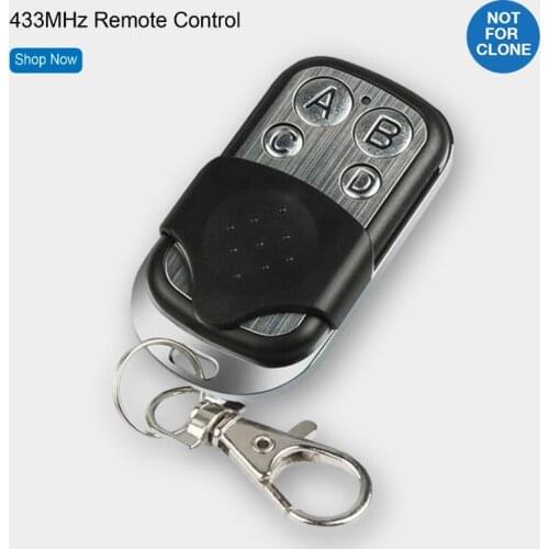 FUNSHION 433 mhz Universal Wireless RF Remote Control Electric GateKey Fob Learning Code Garage Door Controller Included Battery