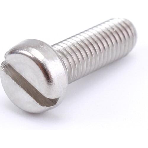 M2 M3 M4 Stainless Steel Slotted Screws Machine Slotted Round Head Bolt Screw Cheese Pan Head H slot Anti-theft Security Screw