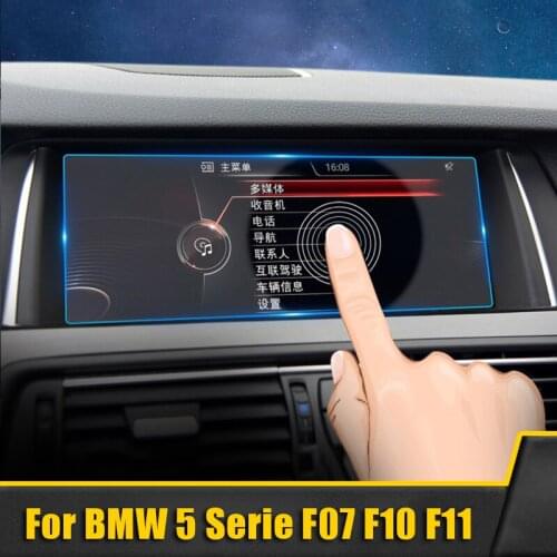 For BMW F07 F10 F11 F18 5 Serie 2010-2016 Tempered Glass Car GPS Navigation Screen Protector Film LCD Display Protective Sticker