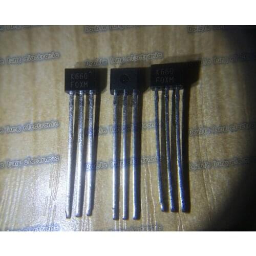 10PCS/lot 2SK660 K660 TO92S N-CHANNEL SILICON JUNCTION FIELD EFFECT TRANSISTOR FOR IMPEDANCE CONVERTER OF ECM