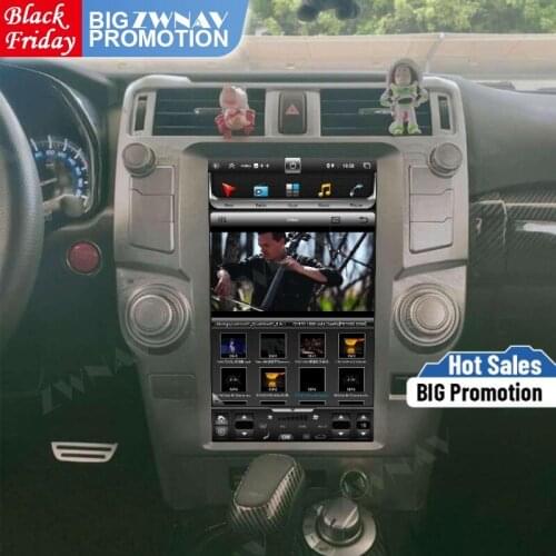 13.6 Inch 2 dinTesla Screen Carplay For Toyota Super Android 10.0 Player GPS Navigation Head Unit Audio Stereo Radio Recorder