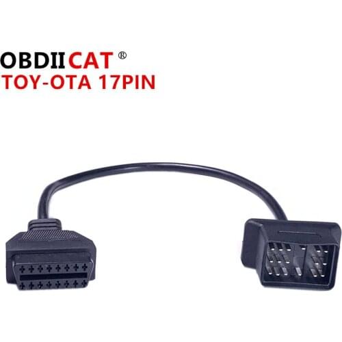 17 Pin to 16 Pin OBD OBD2 Adapter Cable lead diagnostic interface 17 pin OBDII extension cable free shipping