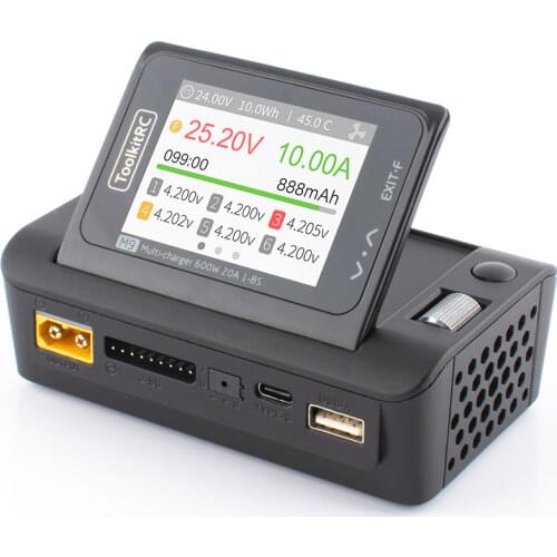 ToolkitRC M6D 500w 15A Battery Charger Lipo NiMh Li-ion LiFe Pb Digital RC M6D Lipro Balance Charger Discharger