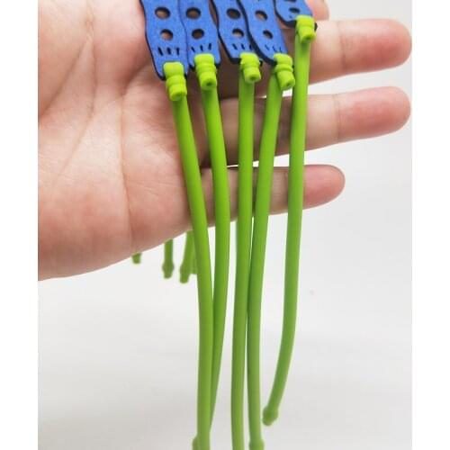 5pcs for hunting and shooting high-quality rubber band green rubber band high-power shooting slingshot replacement