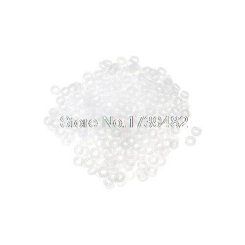 500 Pcs Motherboard Flat Nylon Washers White 8mm x 4mm x 1mm