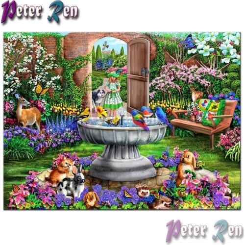 5d Girl landscape animal Diamond Painting Cross Stitch full Square\Round Embroidery Rhinestone picture Modern home decoration