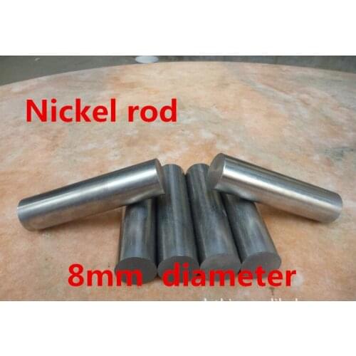 8mm diameter 500mm length Pure nickel rod Nickel content of 99.96% Nickel rod N4 N6 nickel stick