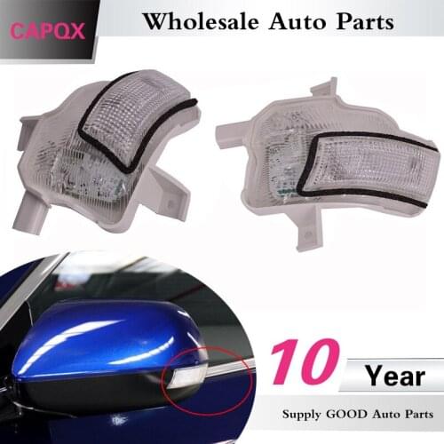 CAPQX 2PCS Side rear Rearview mirror LED turn signal Flasher light lamp 34300-TP5-H01 For SPIRIOR ACCORD Europe 2008-2014