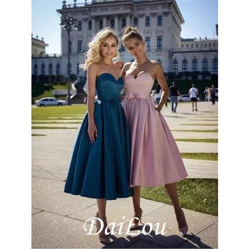 Женские вечерние платья ниже колена DAILOU China At AliExpress