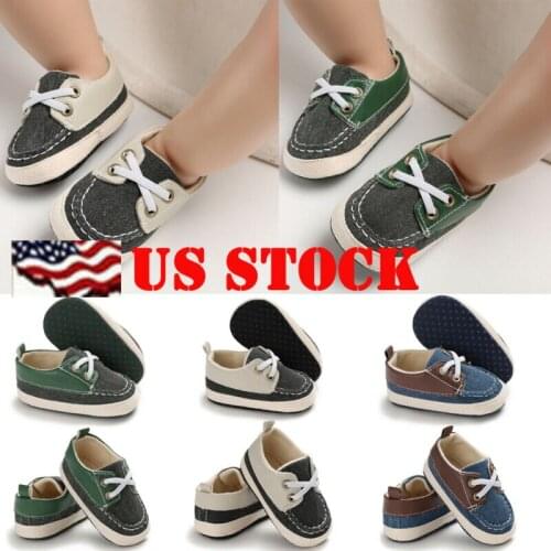 New Cute Toddler Kids Sneakers Baby Boy Girl Soft Sole Crib Shoes 0-18Months
