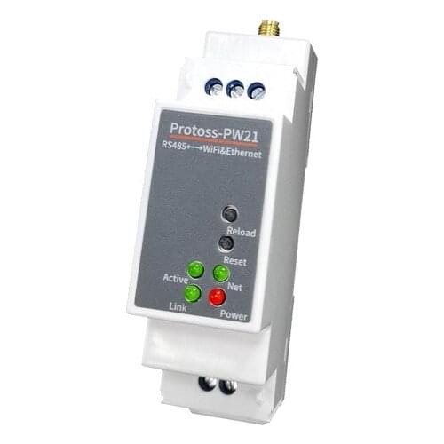 Din-rail Wi-Fi wifi RS485 serial to RJ45 TCP/IP wifi Ethernet device server converter Standard Din-rail, Industrial-grade