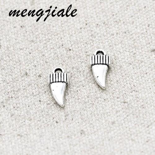 40pcs Hot Sell Alloy ox horn Charms For Jewelry Making Handmade Crafts Supplies