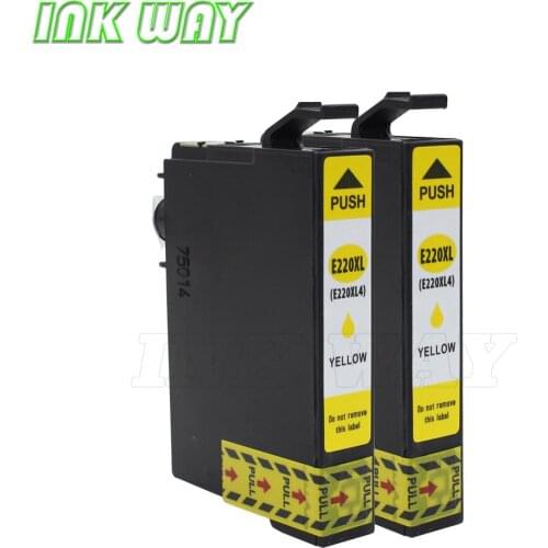 INK WAY 2 pcs NON-OEM 220XL yellow Ink Cartridge