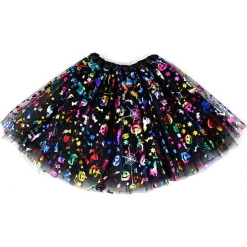 Colorful pumpkin skirt Girls Costume Skirt Tutu Cosplay Carnival Party Halloween Costume Carnival Birthday Party children skirt
