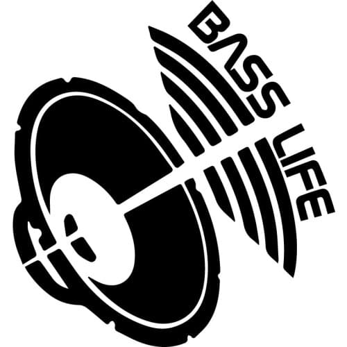 Creative Personality Bass Life Car Stickers Pvc Fashion Auto Body Head Shape Windshield Bumper Waterproof Decorative Decals