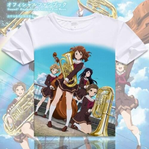 New Anime hibike! euphonium T-Shirt Yuufoniamu Kumiko Oumae Kumiko T shirt Fashion Sound!Euphonium Women Men Tees Top