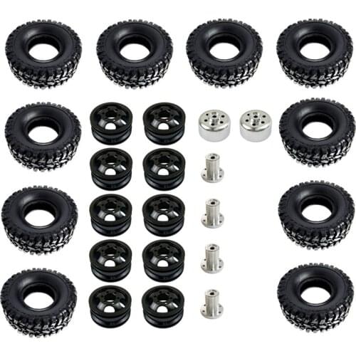Metal Upgrade Modified Double Wheel Tires Tyre for WPL B16 B36 Q60 Q63 Q64 6WD Ural RC Car Parts Accessories