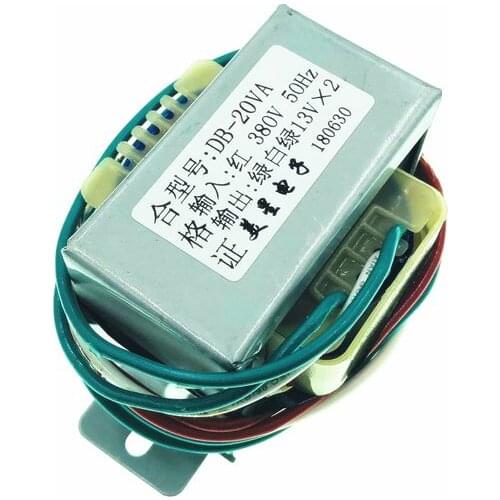 Power transformer EI57*30 380V to 13V*2 dual 13V 0.8A 1A dual voltage 20W/VA