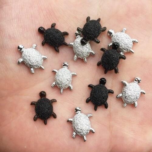 Resin Kawaii Mini Turtle Flatback Rhinestone 90PCS Cabochon Scrapbook DIY Decor Home Figurine Crafts