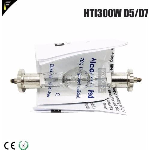 Compatible HTI 300 /MHK 300w /D3/75/ HMI300 Replacement for HTI 300w Lamp for Stage Moving Head Light Bulb