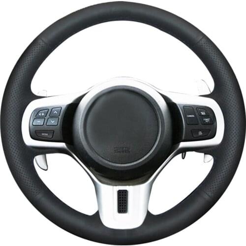 Hand-stitched DIY PU Artificial Leather Car Steering Wheel Cover for Mitsubishi Lancer 10 EVO Evolution Accessories