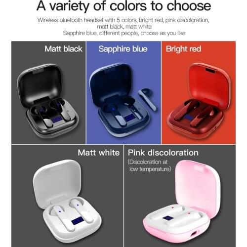 TWS bluetooth 5.0 earphones wireless headphone 9D stereo sports waterproof earbuds handset with cgarging box