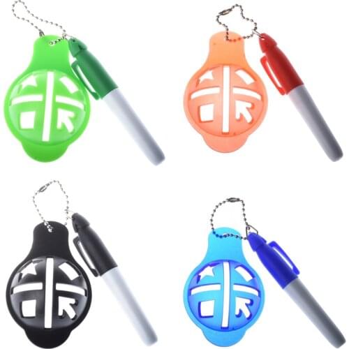 1Set Golf Ball Line Marker Pen Template Alignment Marks Tool Golf Ball Line Liner Aid Golf Equipment Golf Accessory