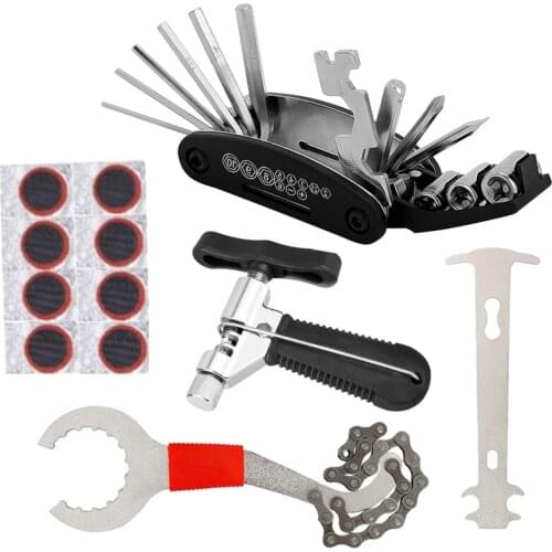 12 Pcs Bicycle Repair Tool Kits Bike Chain Cutter Bike Removel Bracket Remover Freewheel Remover Crank Puller Remover